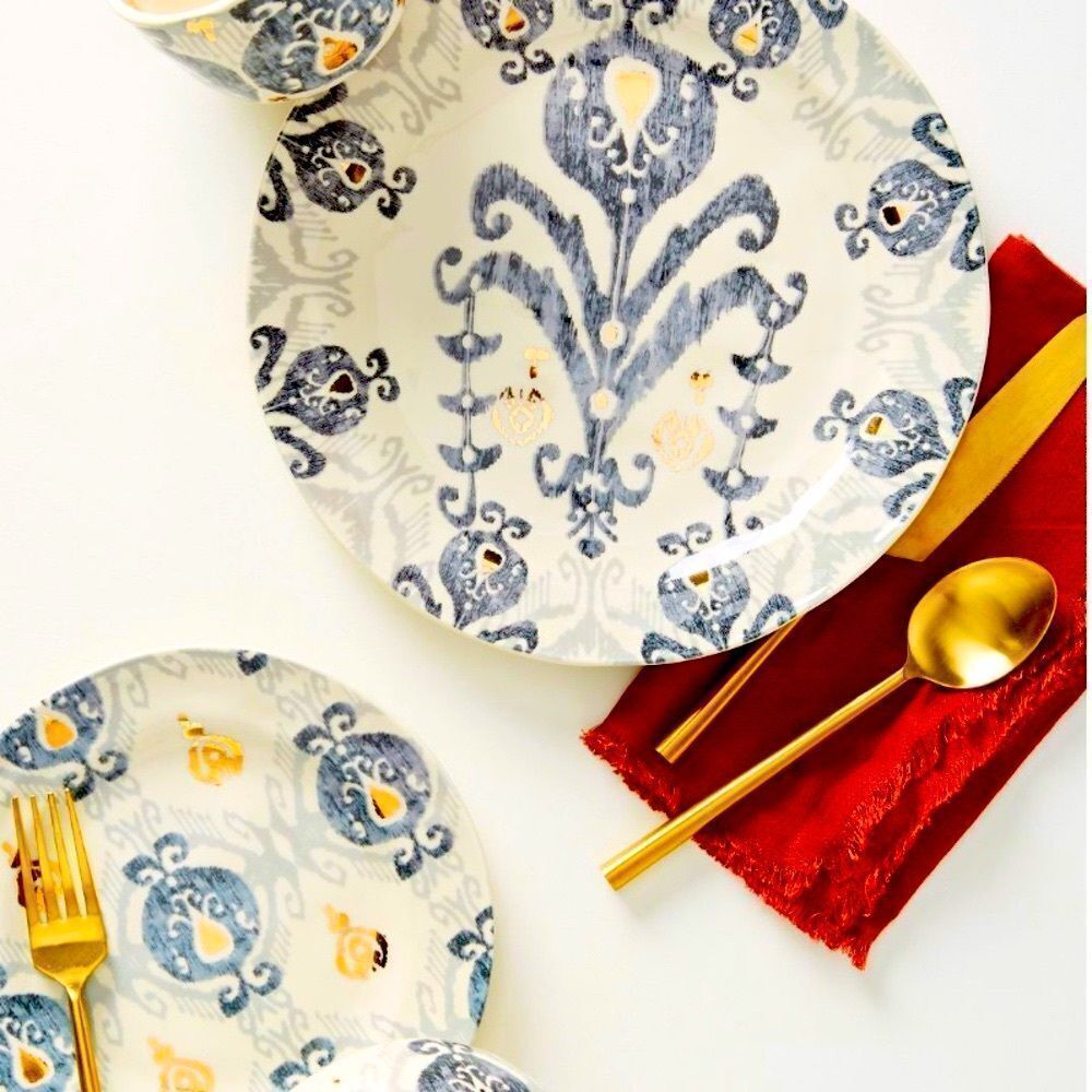 Anthropologie RARE Tanja Dinner Plates From 2018-Set of 3